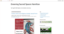 Desktop Screenshot of greeningsacredspaceshamilton.blogspot.com