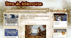 Desktop Screenshot of errodeinformacao.blogspot.com