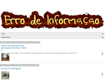 Tablet Screenshot of errodeinformacao.blogspot.com