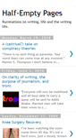 Mobile Screenshot of halfemptypages.blogspot.com
