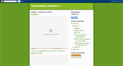 Desktop Screenshot of fundamentocientifico.blogspot.com