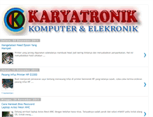 Tablet Screenshot of karyatronik.blogspot.com