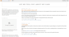 Desktop Screenshot of letmetellyouaboutmycars.blogspot.com