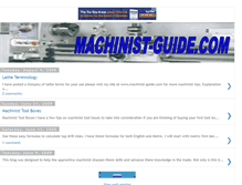 Tablet Screenshot of machinist-guide.blogspot.com