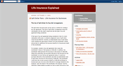 Desktop Screenshot of life-insurance-explained.blogspot.com