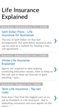 Mobile Screenshot of life-insurance-explained.blogspot.com