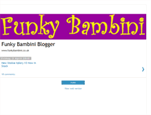 Tablet Screenshot of funkybambini.blogspot.com