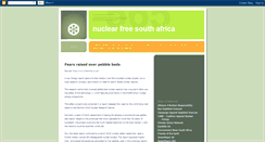 Desktop Screenshot of nuclearfreesa.blogspot.com