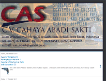 Tablet Screenshot of cahayaabadisakti.blogspot.com