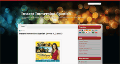 Desktop Screenshot of instant-immersion-spanish.blogspot.com