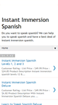 Mobile Screenshot of instant-immersion-spanish.blogspot.com