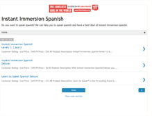 Tablet Screenshot of instant-immersion-spanish.blogspot.com