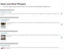 Tablet Screenshot of heartandmindwhispers.blogspot.com