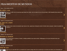 Tablet Screenshot of fragmentosdemundos.blogspot.com