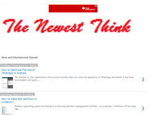 Tablet Screenshot of newest-think.blogspot.com