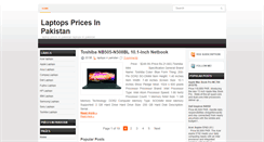 Desktop Screenshot of laptopspricesinpakistan.blogspot.com