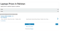 Tablet Screenshot of laptopspricesinpakistan.blogspot.com