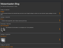 Tablet Screenshot of meisenkasten.blogspot.com