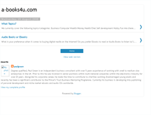 Tablet Screenshot of a-books4u.blogspot.com