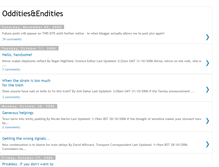 Tablet Screenshot of oddends.blogspot.com