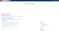 Desktop Screenshot of moviemantra.blogspot.com