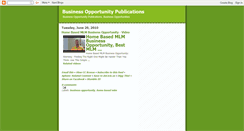 Desktop Screenshot of businessopportunitypublications.blogspot.com