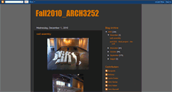 Desktop Screenshot of fall2010arch3252.blogspot.com