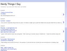 Tablet Screenshot of nerdythingsisay.blogspot.com
