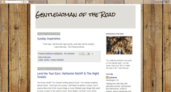Desktop Screenshot of gentlewomanoftheroad.blogspot.com