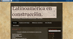 Desktop Screenshot of construyendolatinoamerica.blogspot.com