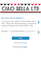 Mobile Screenshot of ciaobellaltd.blogspot.com