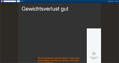 Desktop Screenshot of gewichtsverlustgut.blogspot.com