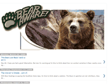 Tablet Screenshot of bearaware.blogspot.com