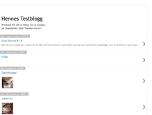 Tablet Screenshot of hennestestblogg.blogspot.com