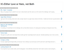 Tablet Screenshot of lovehaterunning.blogspot.com