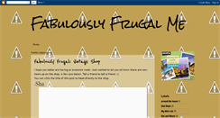 Desktop Screenshot of fabulouslyfrugalme.blogspot.com