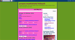 Desktop Screenshot of ponpesmashlahatulhidayah.blogspot.com