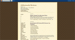 Desktop Screenshot of jabberwockyreviews.blogspot.com
