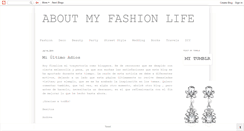 Desktop Screenshot of aboutmyfashionlife.blogspot.com