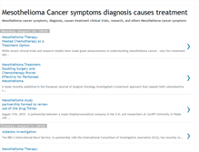 Tablet Screenshot of mesotheliomacancersymptomsdiagnosis.blogspot.com