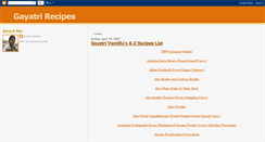 Desktop Screenshot of gayatrirecipes.blogspot.com