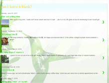 Tablet Screenshot of canileaveitblank.blogspot.com