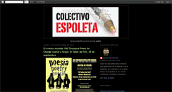 Desktop Screenshot of colectivoespoleta.blogspot.com