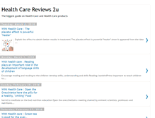 Tablet Screenshot of healthcarereviews2u.blogspot.com