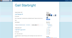 Desktop Screenshot of gailstarbright.blogspot.com