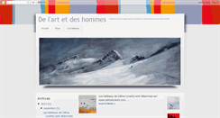Desktop Screenshot of delartetdeshommes.blogspot.com