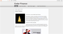 Desktop Screenshot of cedarfinance-se.blogspot.com