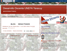Tablet Screenshot of desarrollodocenteunefayaracuy.blogspot.com