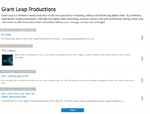Tablet Screenshot of giantleapproductions.blogspot.com
