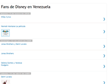 Tablet Screenshot of fansdisneyvenezuela.blogspot.com